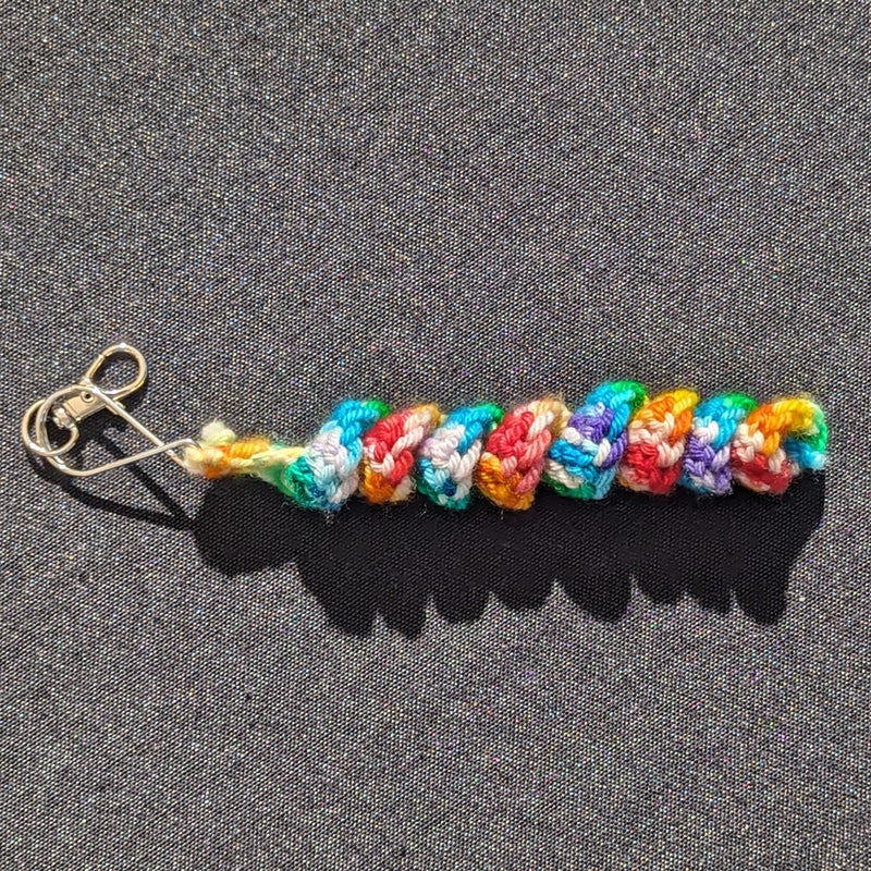 Crochet Curly Keychains