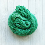 OOAK Holiday Green 50/50 Superwash Merino and Silk DK Light Weight Yarn