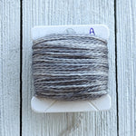 Black Grey Wool Silk Embroidery Thread Floss