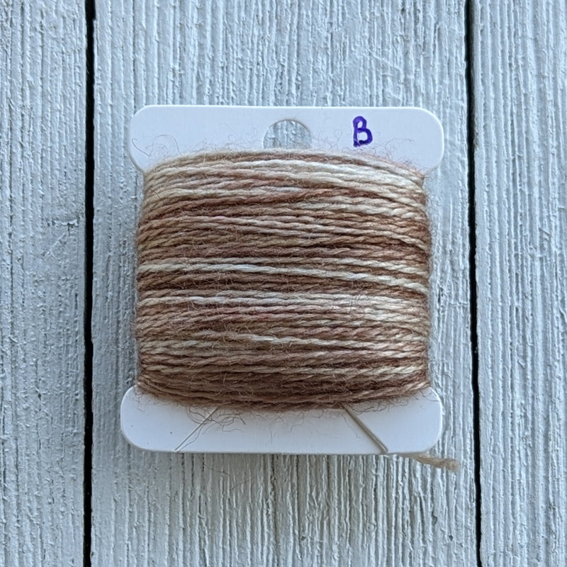 Brown Wool Silk Embroidery Thread Floss