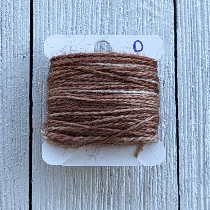 Brown Wool Silk Embroidery Thread Floss