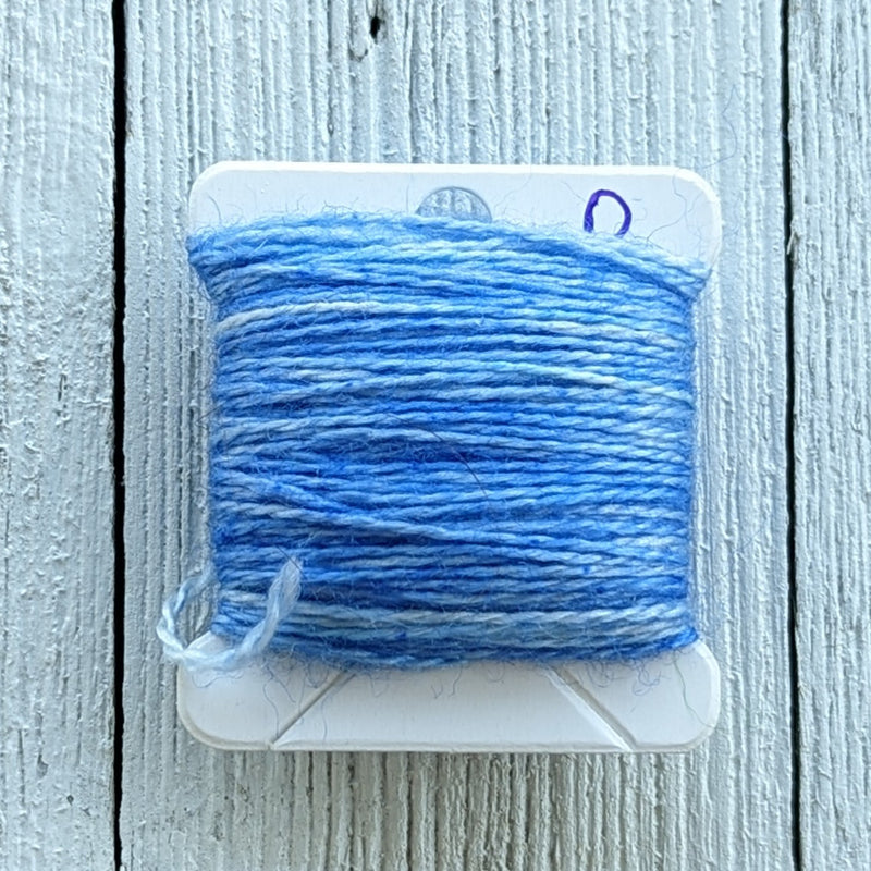 Blue Wool Silk Embroidery Thread Floss