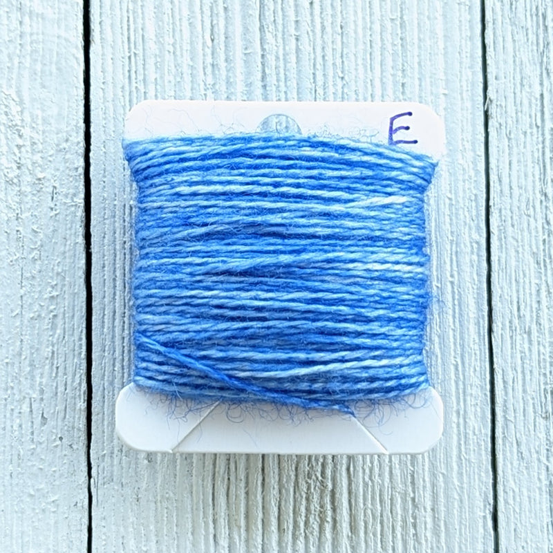 Blue Wool Silk Embroidery Thread Floss